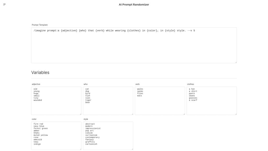 AI Prompt Randomizer logo