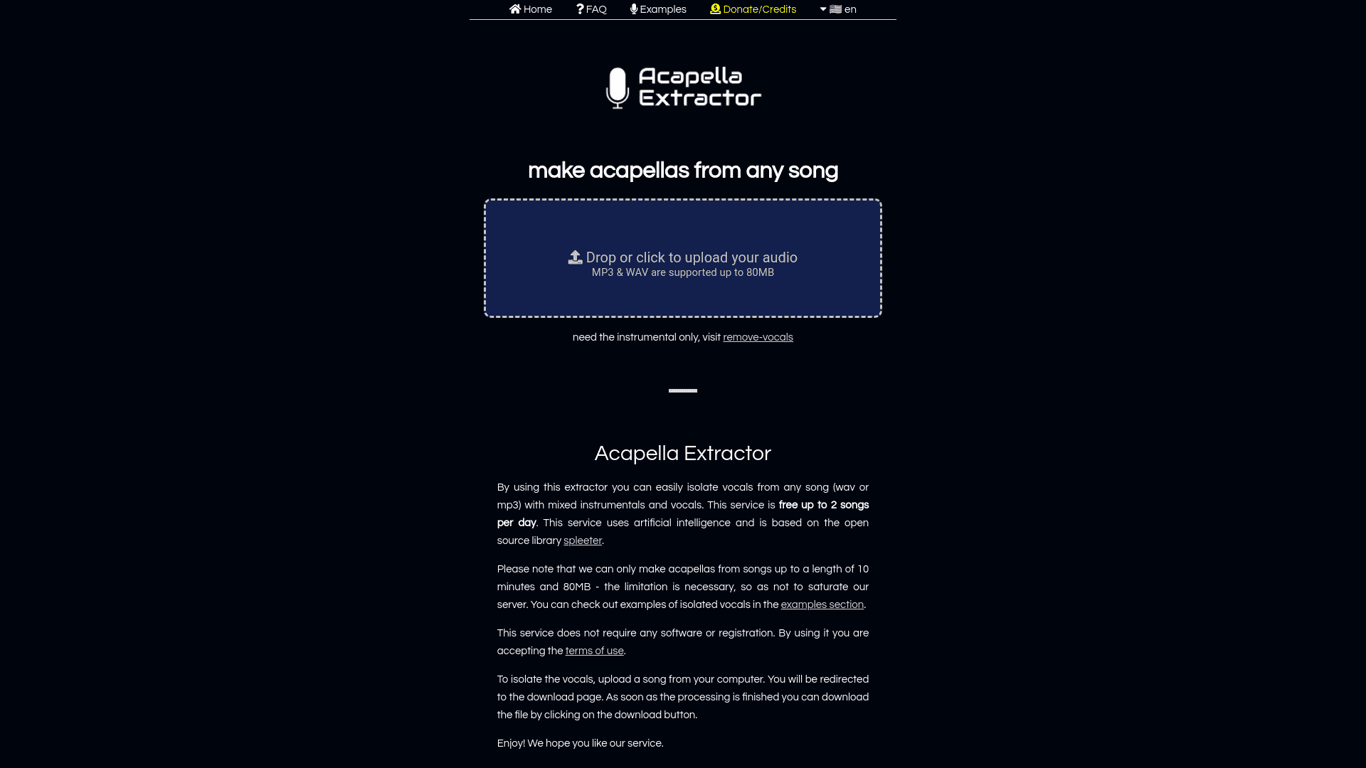 Acapella Extractor logo