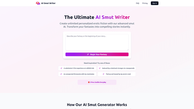 Thumbnail image for AI Smut Writer