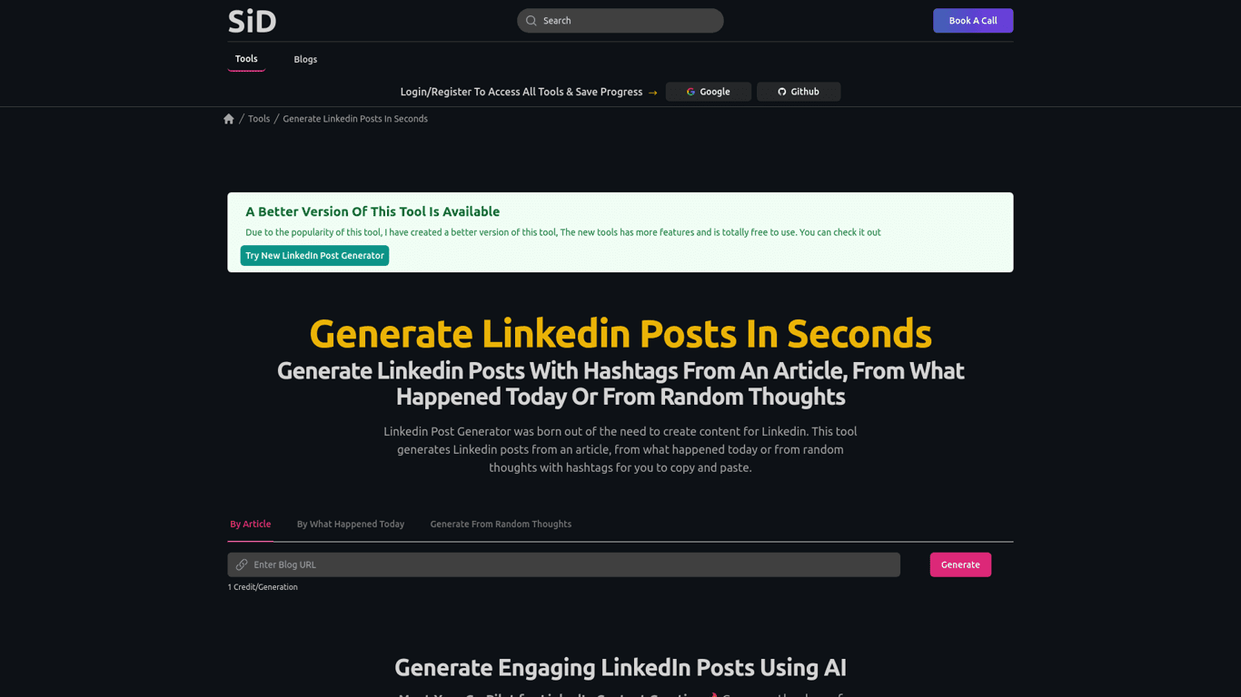 Linkedin Post Generator logo