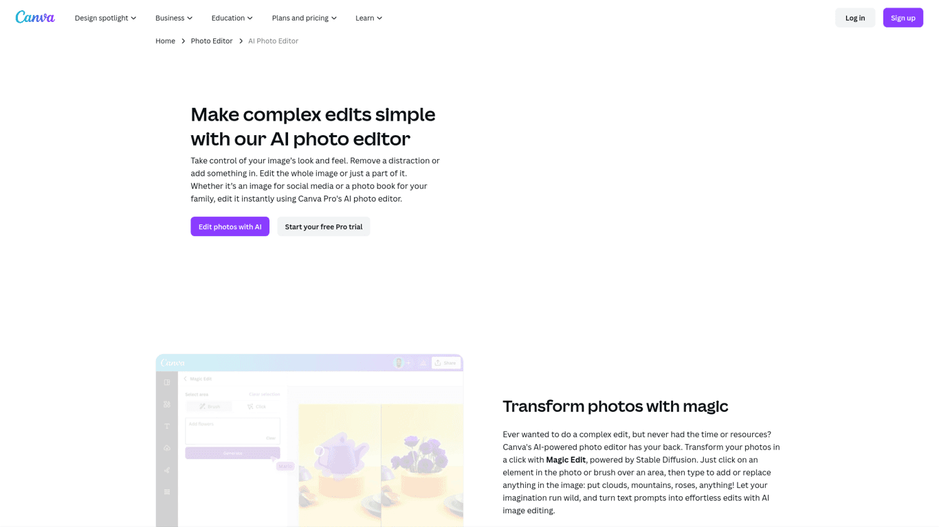 AI Photo Editor | Canva logo