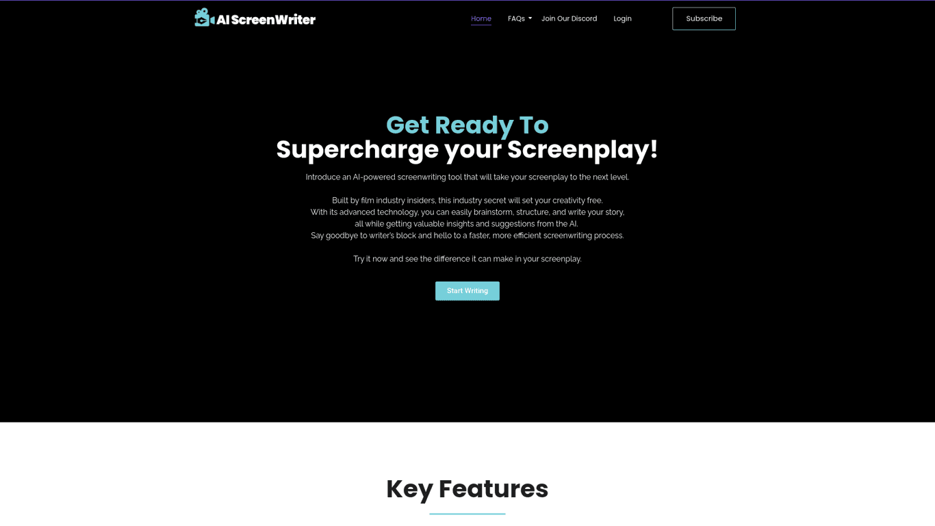 AI Screenwriting Tool logo