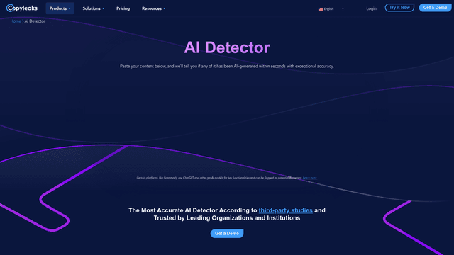 Thumbnail image for AI Content Detector | Copyleaks