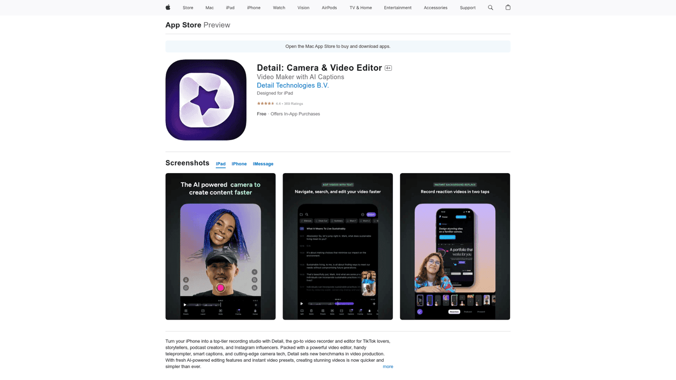 Detail: Video Camera & Editor logo