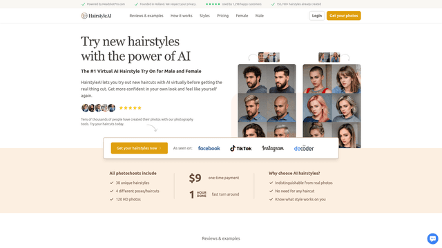 Thumbnail image for Hairstyle AI