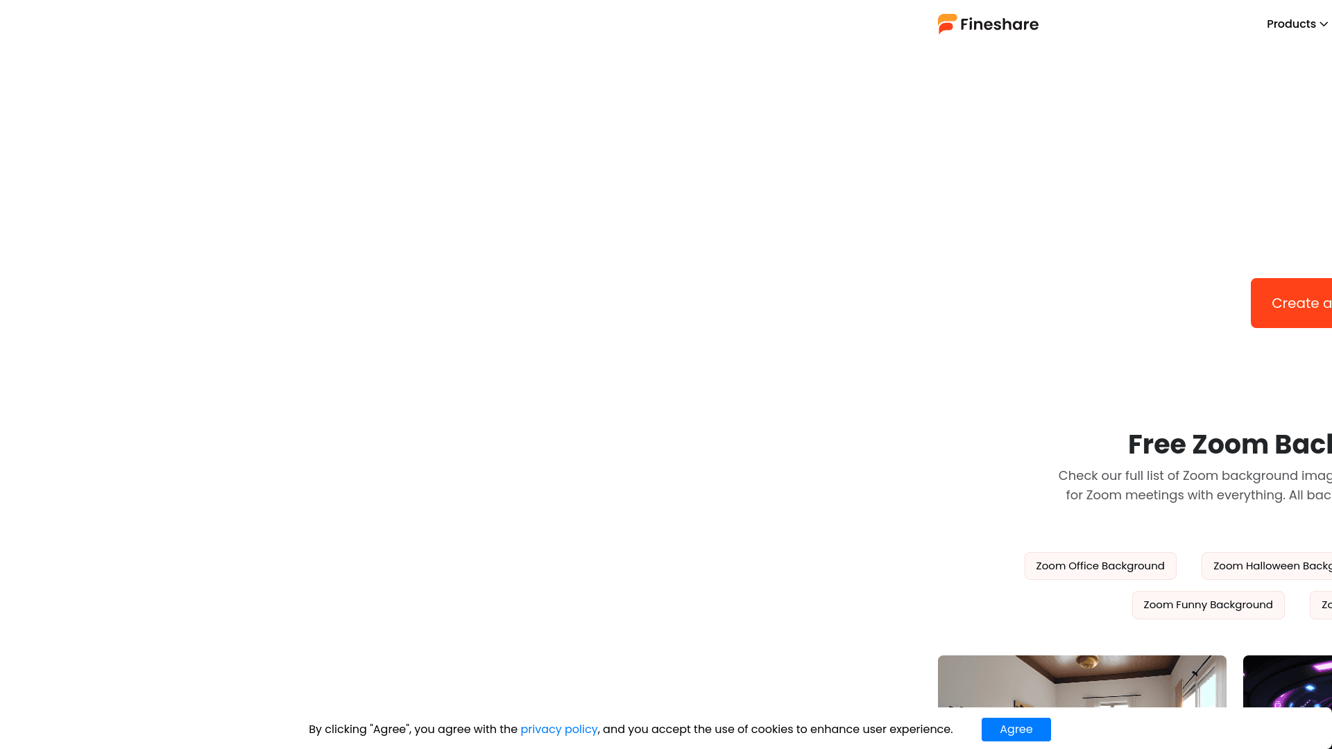 FineShare AI Zoom Background Generator logo