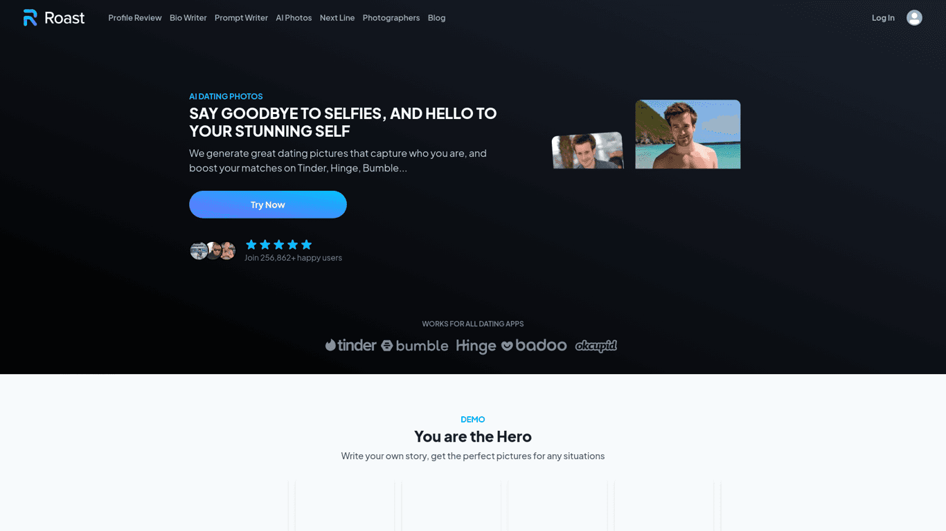 AI Dating Photos - ROAST logo