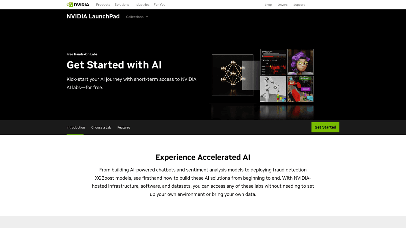 Nvidia Launchpad AI logo