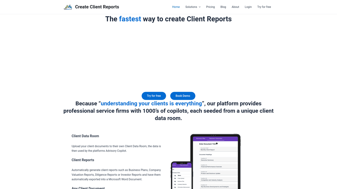 ClientReports.ai logo