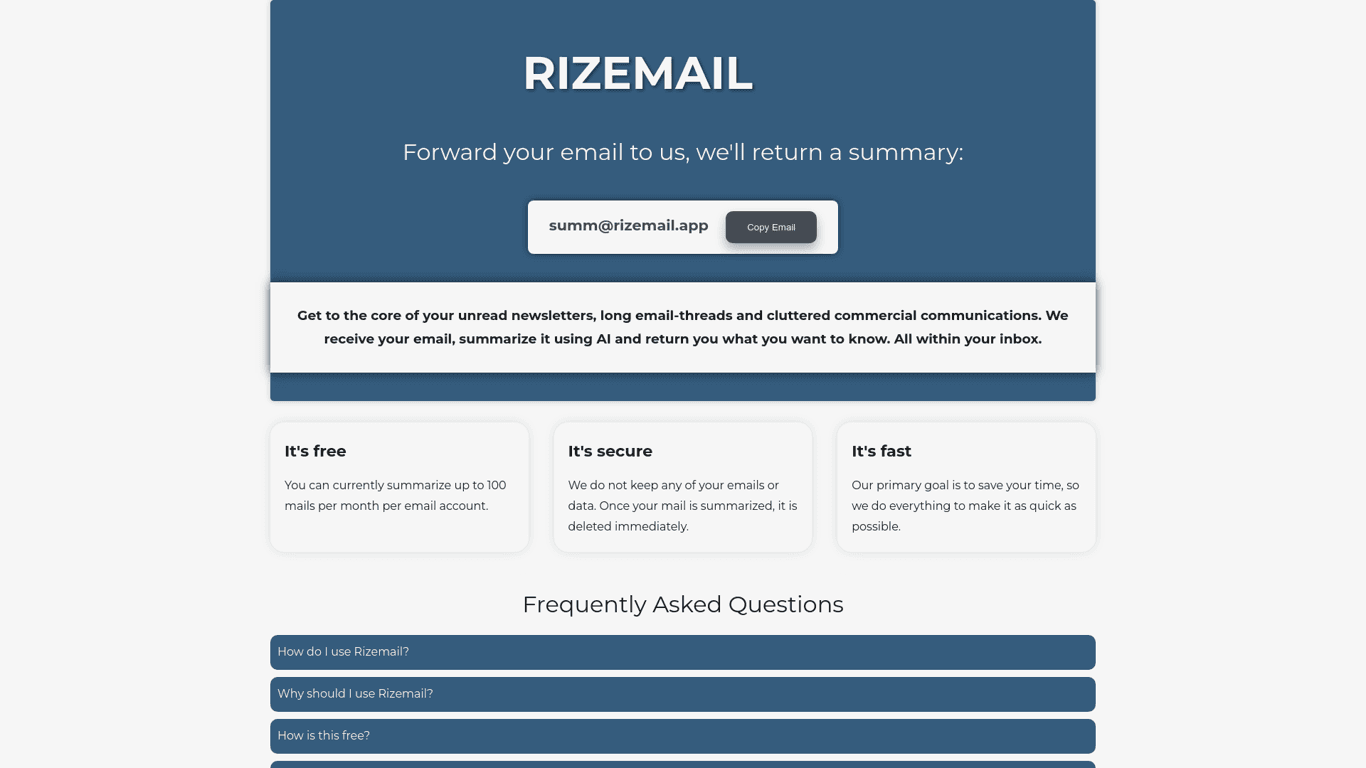Rizemail logo