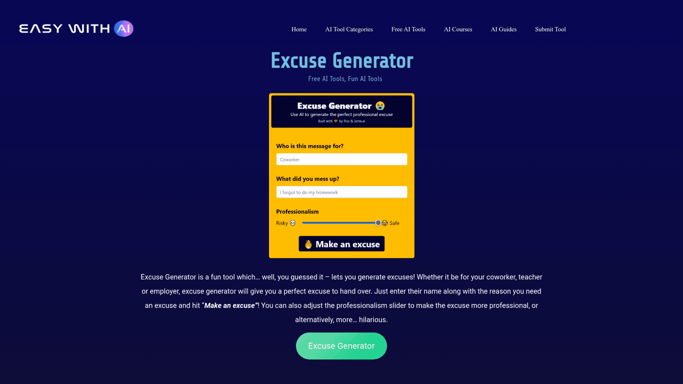 Excuse Generator logo