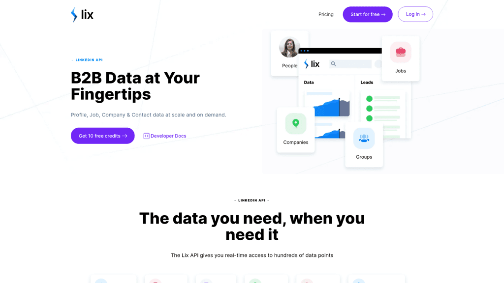 Lix LinkedIn API logo