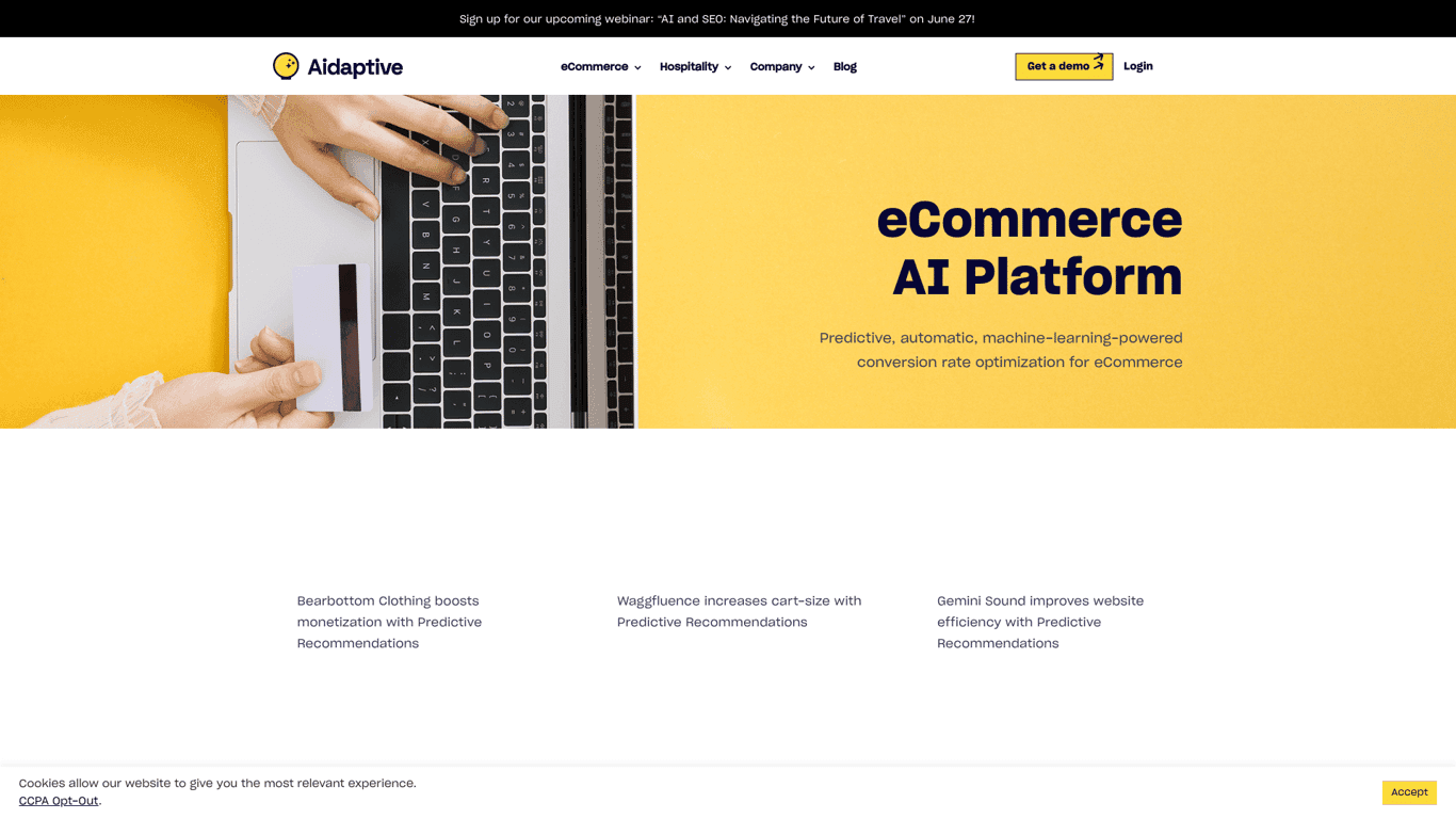 Aidaptive eCommerce AI Platform logo