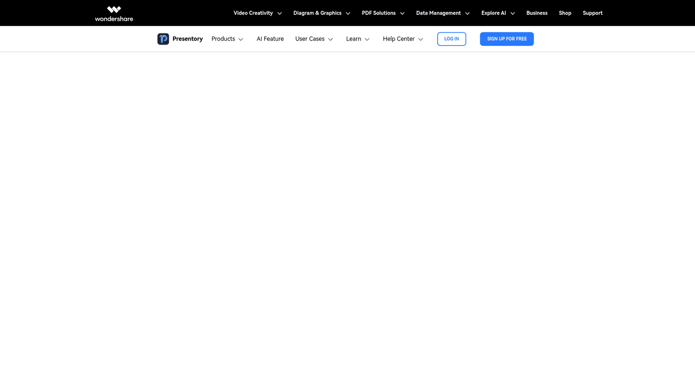 Wondershare Presentory logo