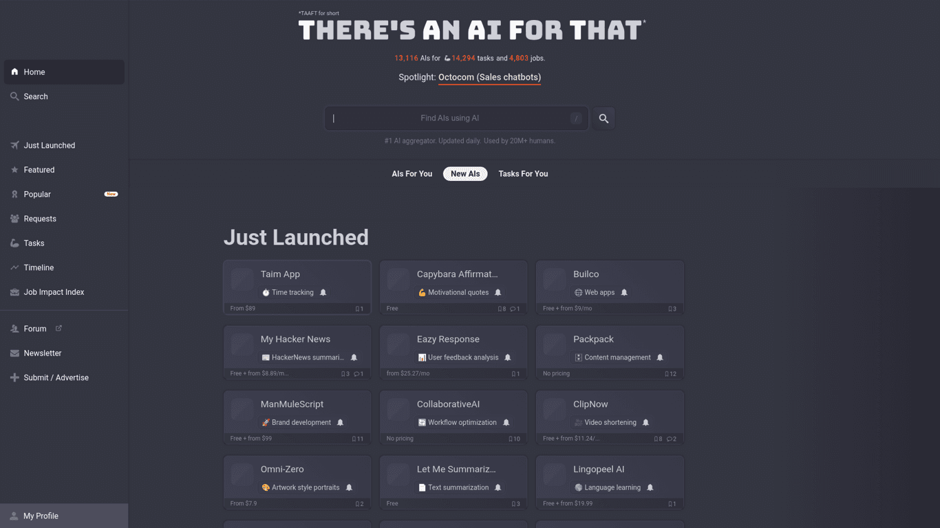 There's An AI For That logo