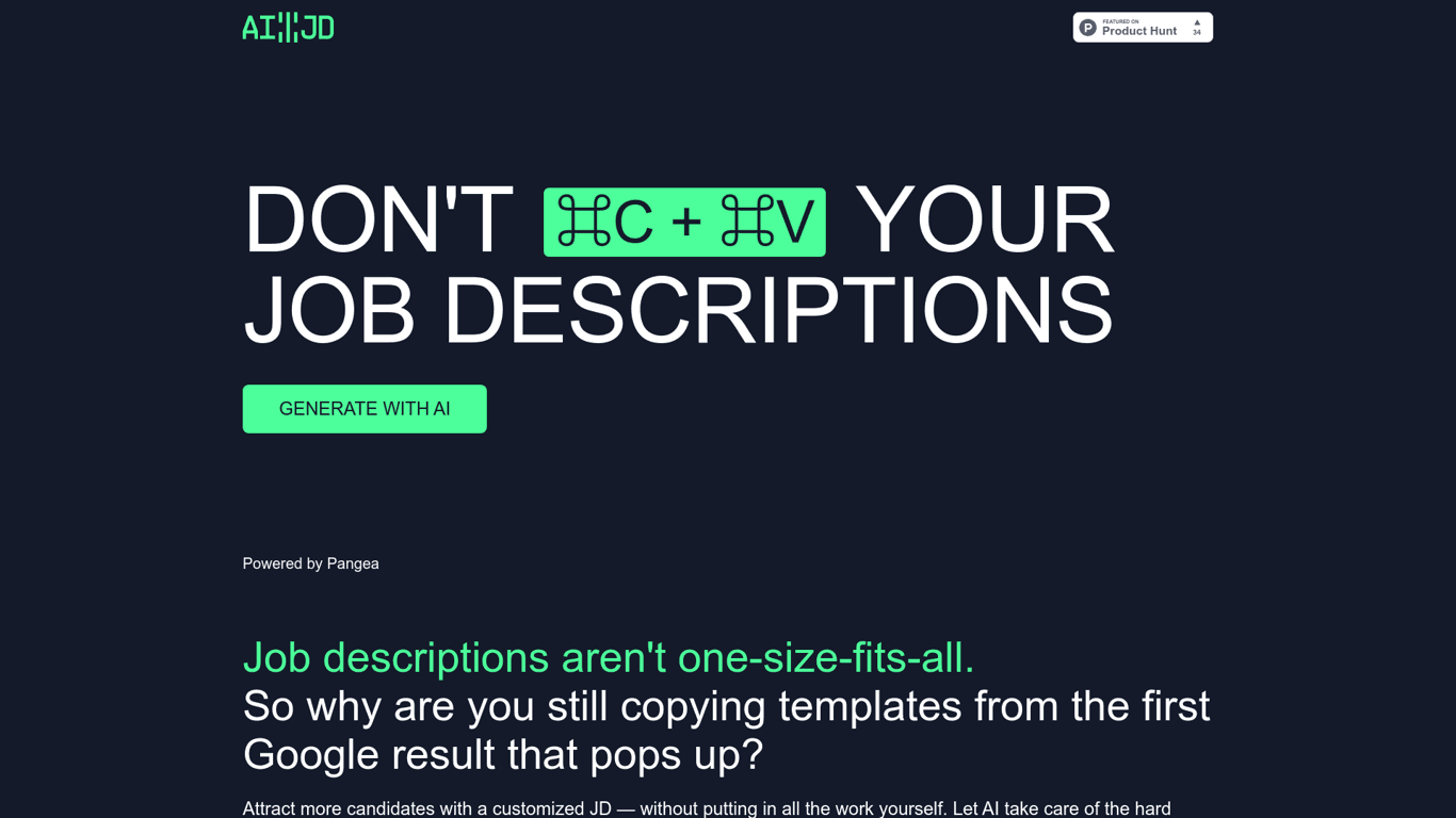 AI:JD by Pangea logo