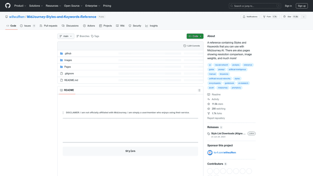 Thumbnail image for MidJourney Styles & Keywords