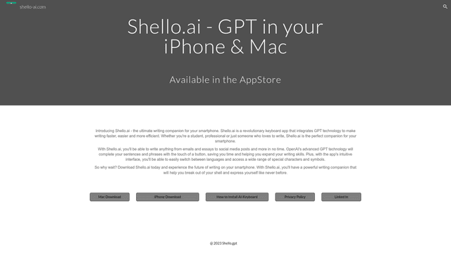 Thumbnail image for Shello AI