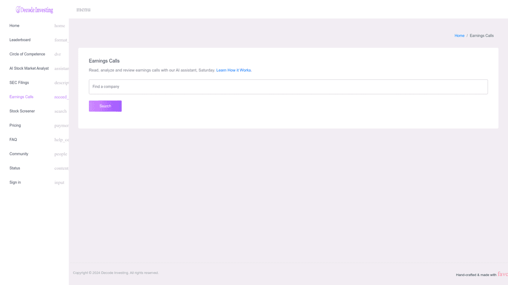 Decode Investing logo