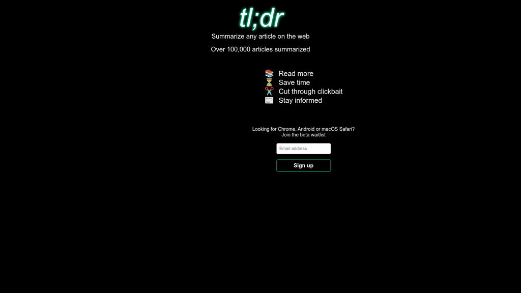 Tldr AI Summarizer logo