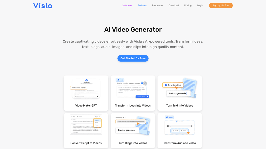 AI Video Generator By Visla logo