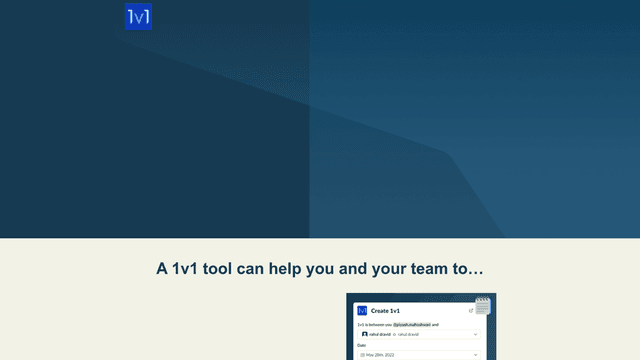 Thumbnail image for 1v1 Meetings for Slack