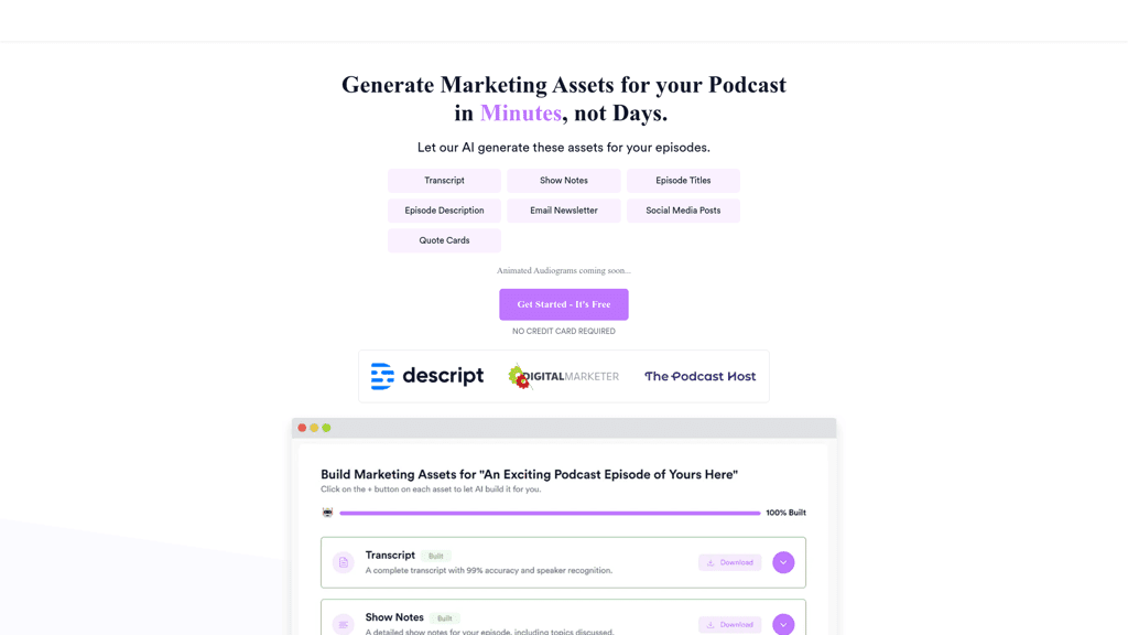 Podcast Marketing AI logo
