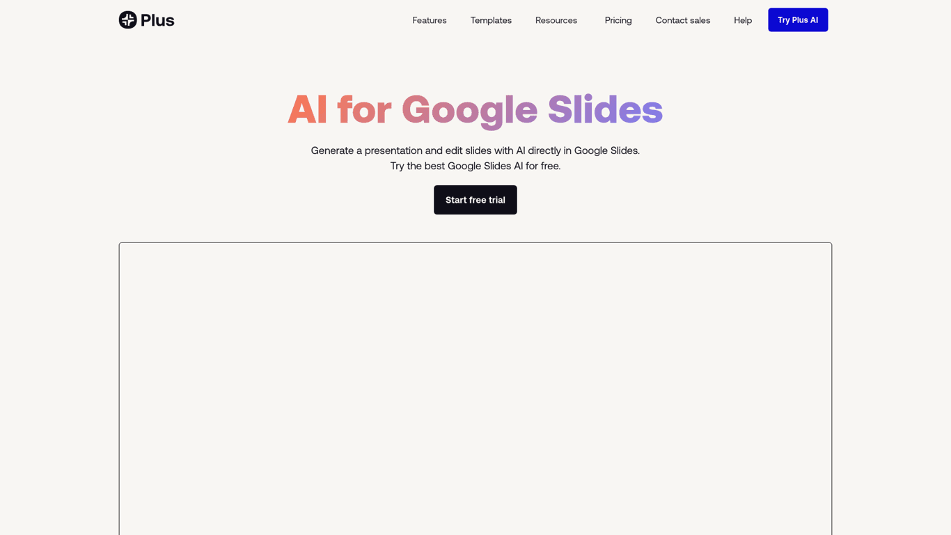 Plus AI for Google Slides logo