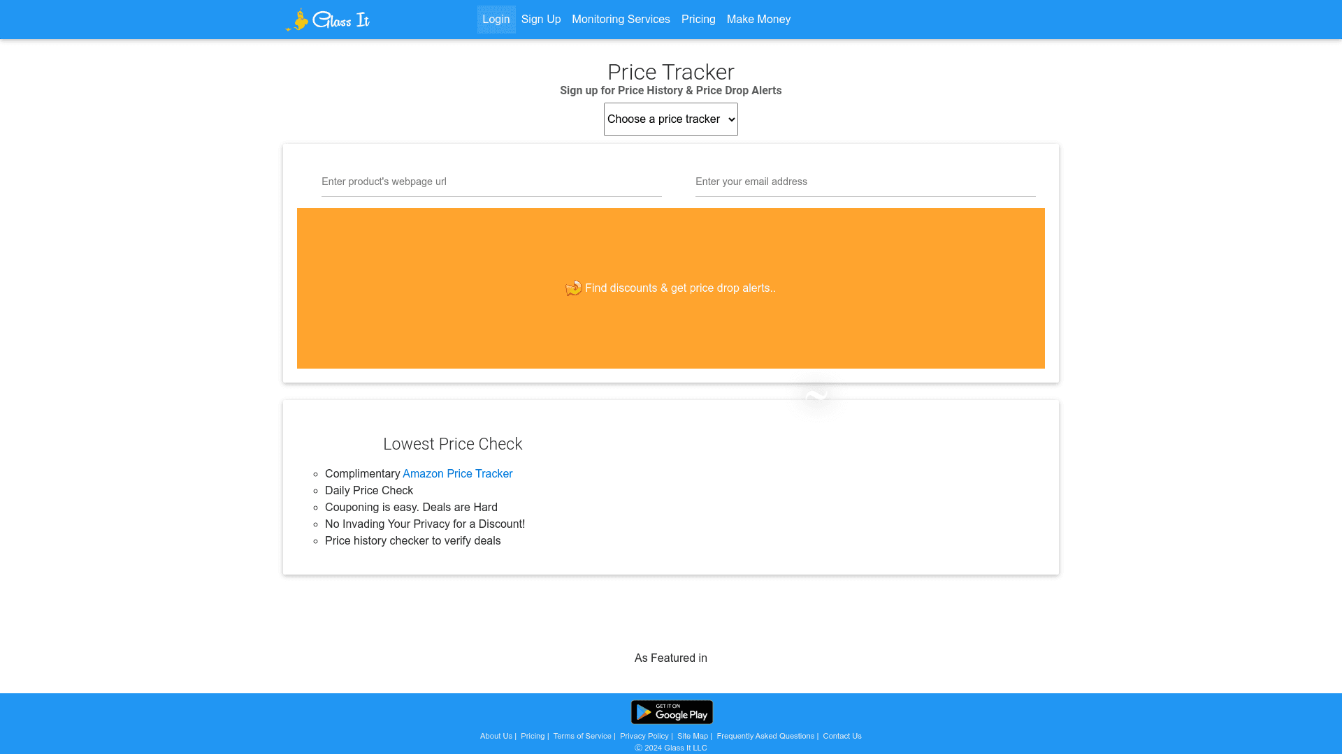 Glass It Price Tracker logo