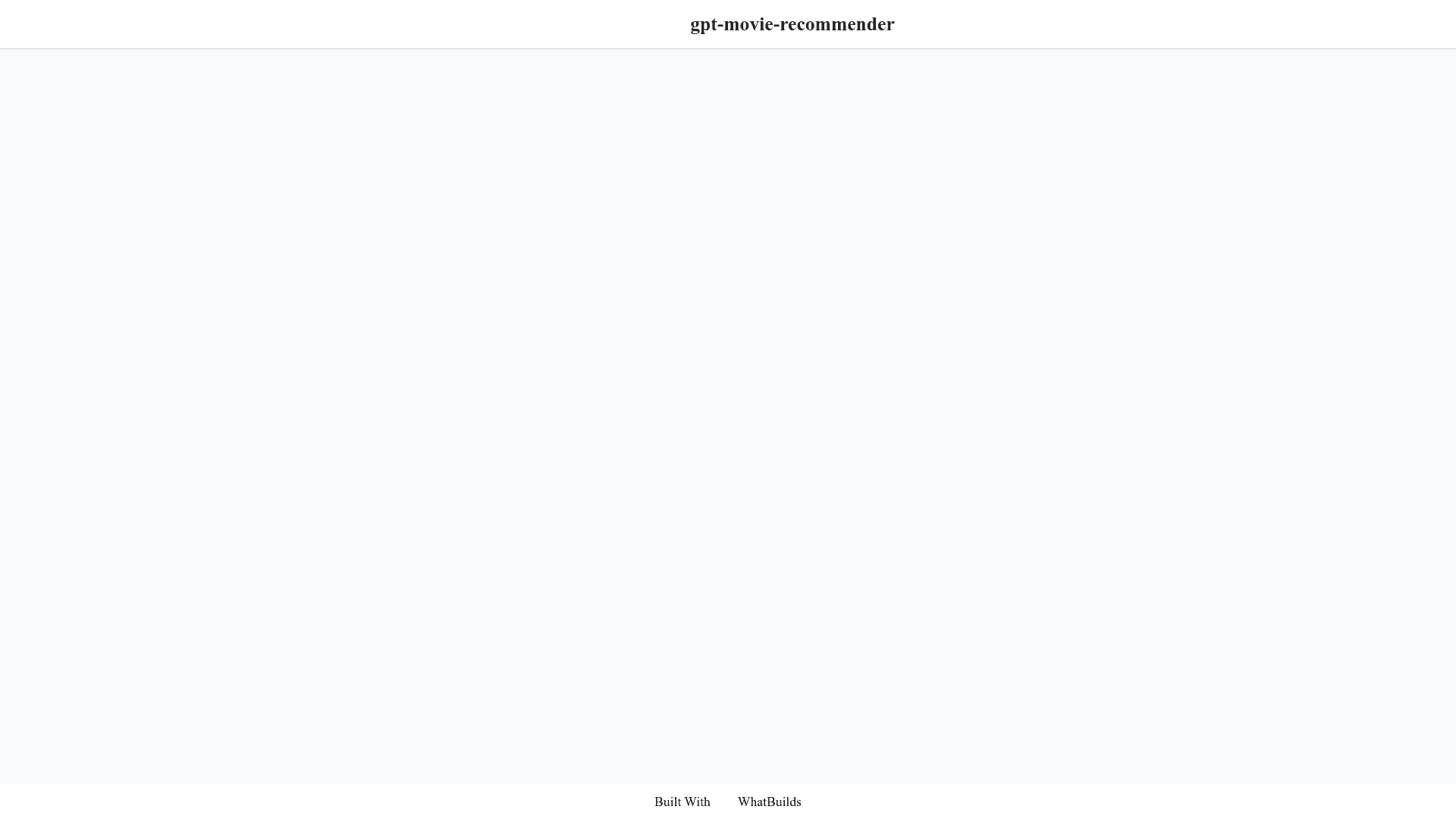 GPT Movie Recommender logo