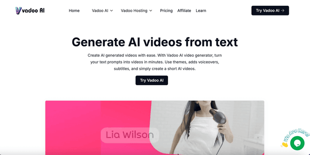 Thumbnail image for Vadoo AI