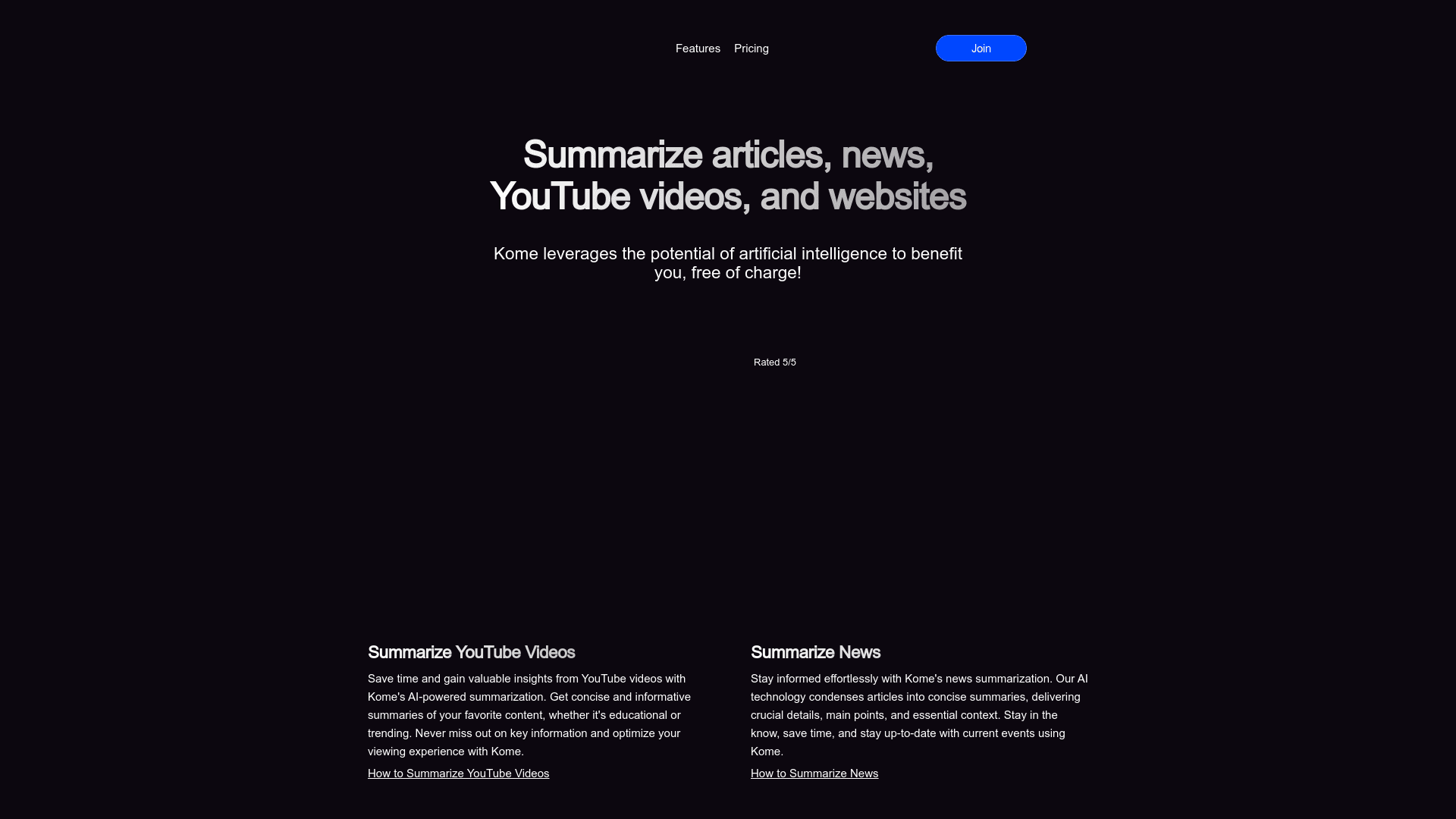 Kome Summarizer logo