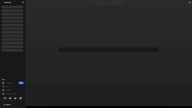 Thumbnail image for AgentGPT