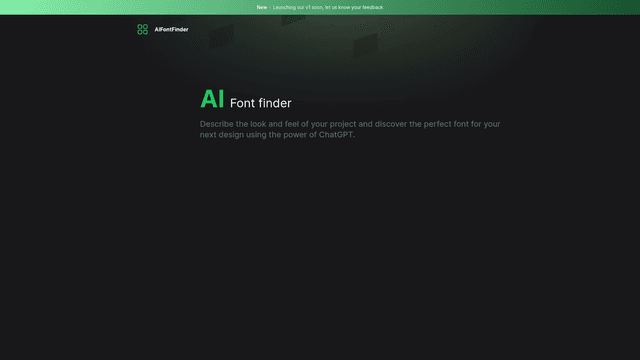 Thumbnail image for AI Font finder