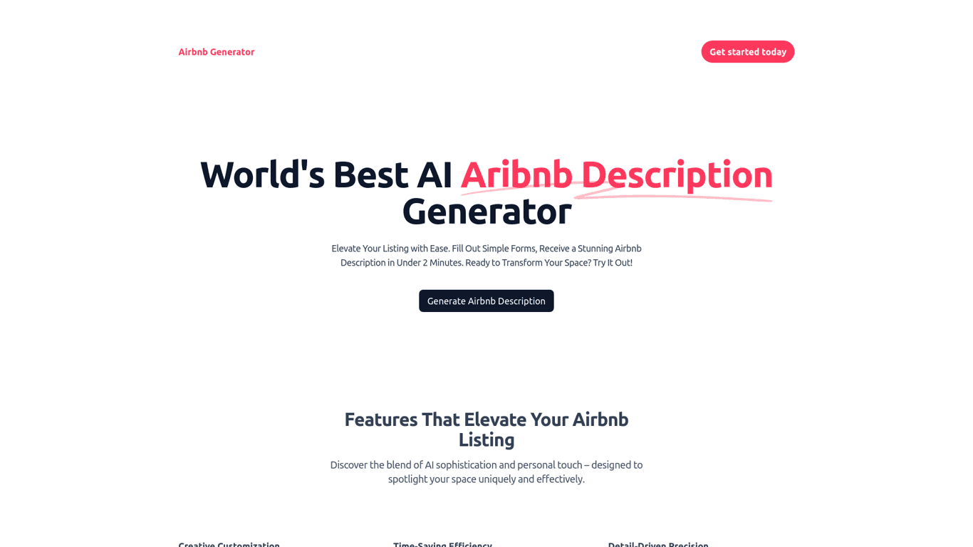 Airbnb Generator logo