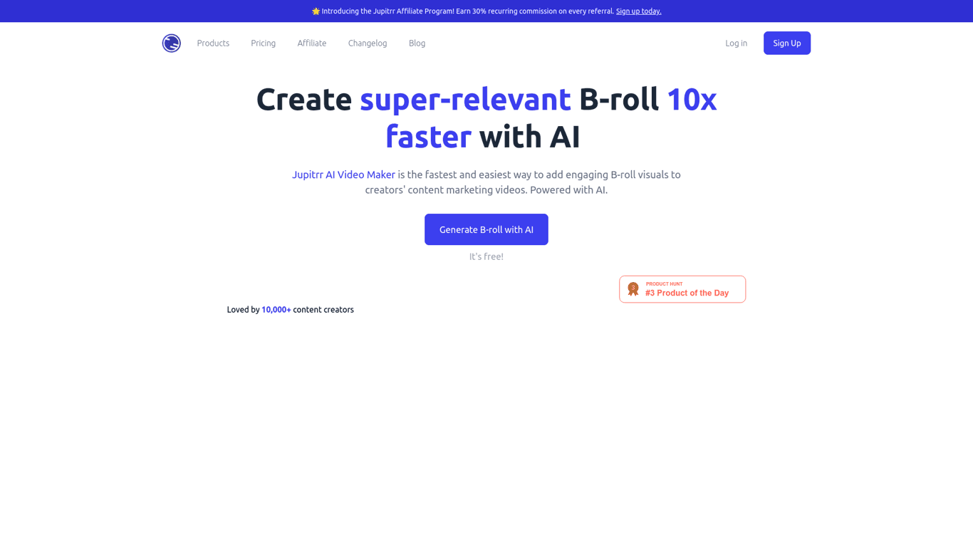 Jupitrr AI Video Maker logo