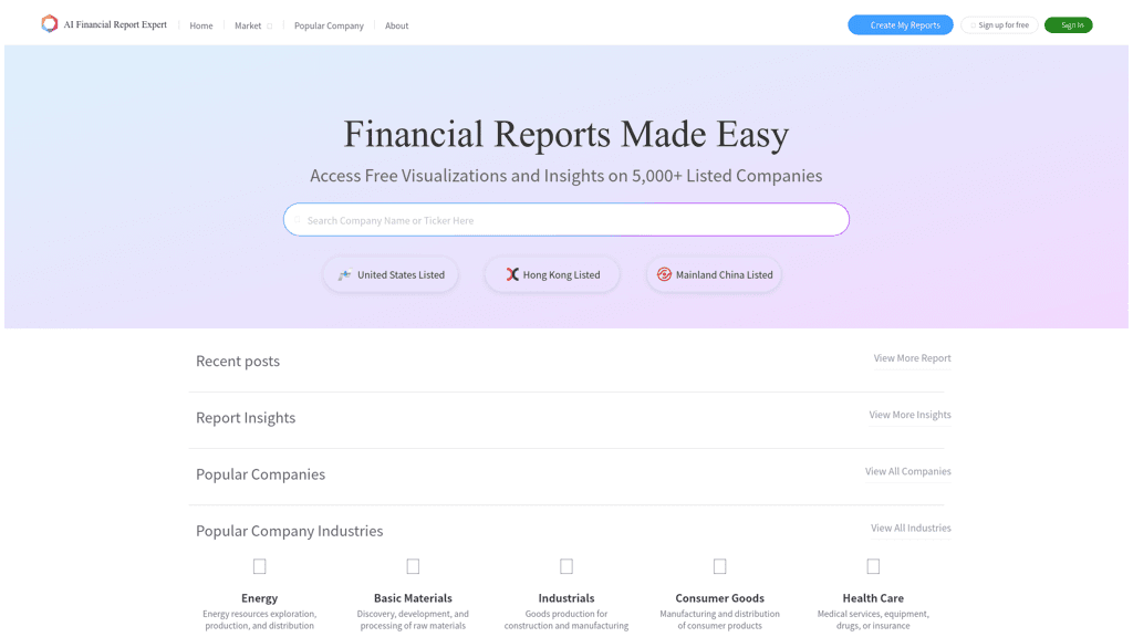 AI Financial Report Analysis logo