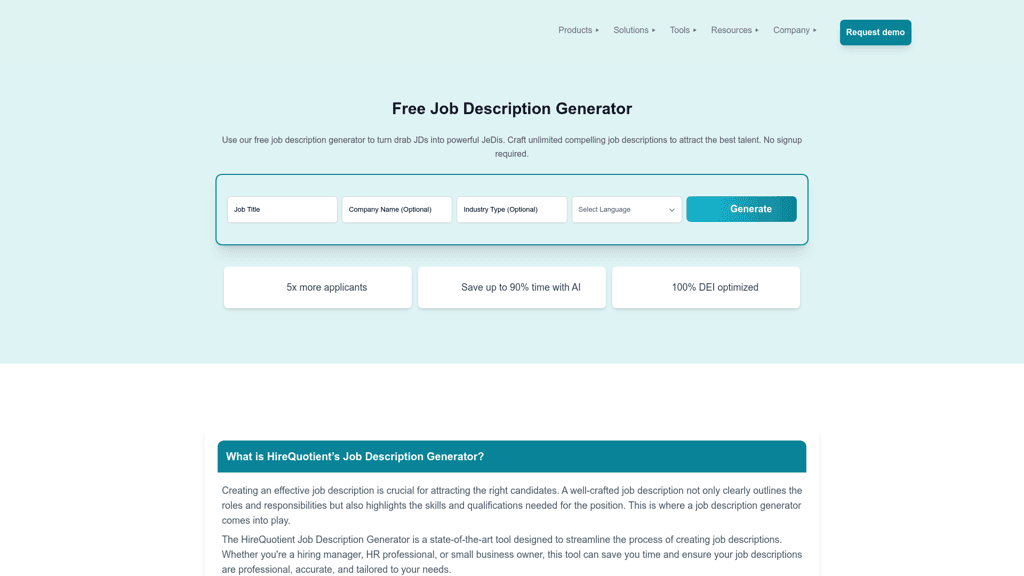 Free Job Description Generator logo