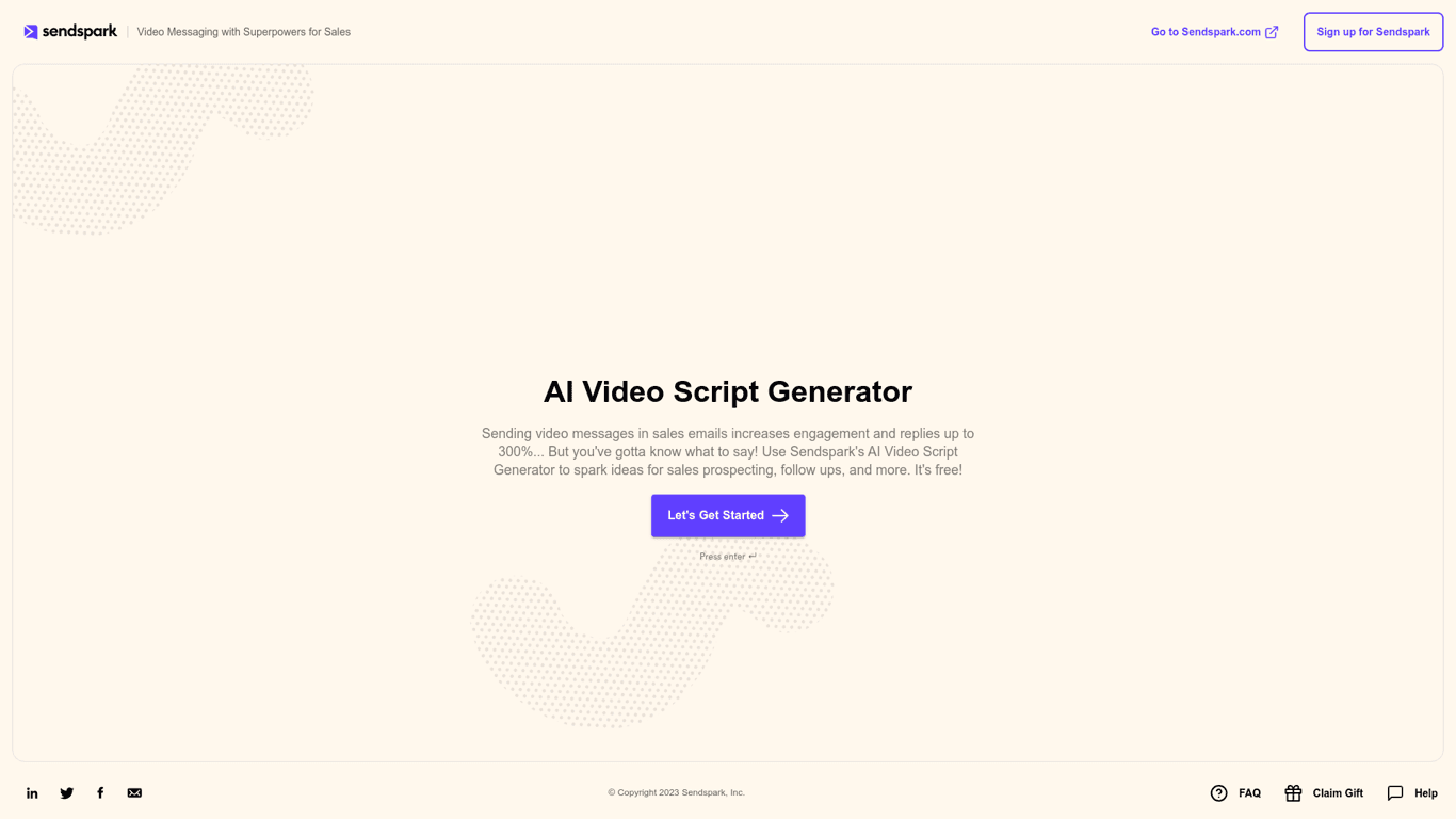 AI Generated Scripts | Sendspark logo