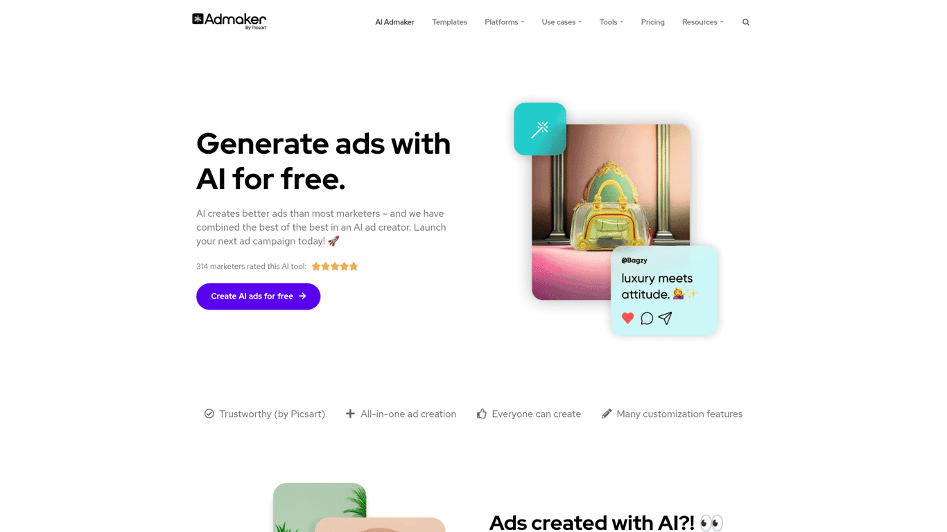 Admaker by Picsart logo