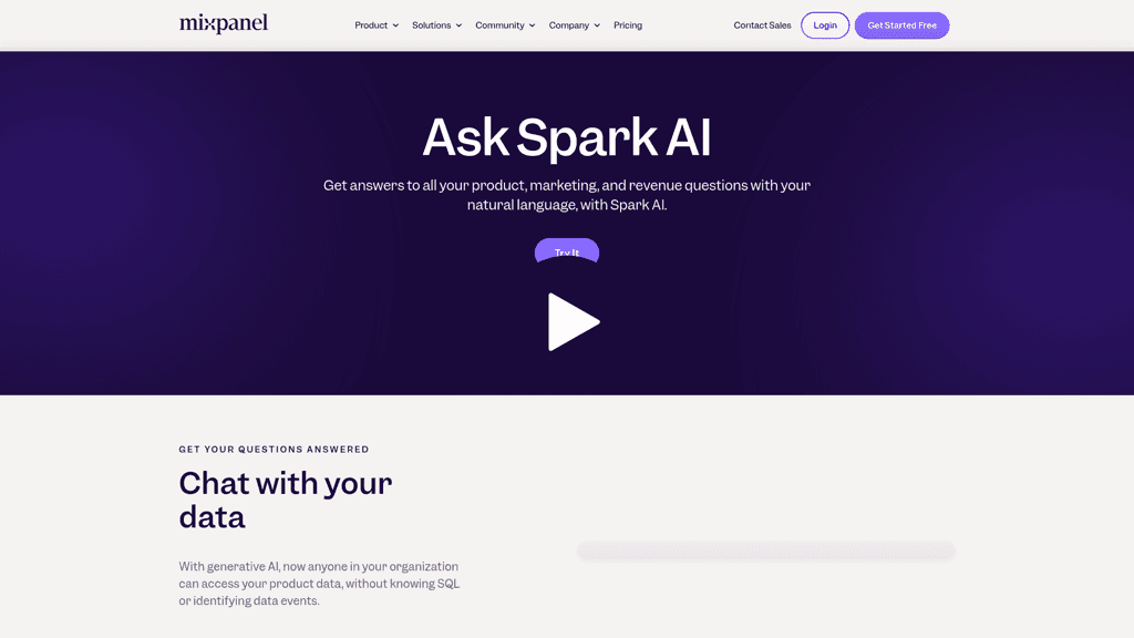 Mixpanel Spark logo