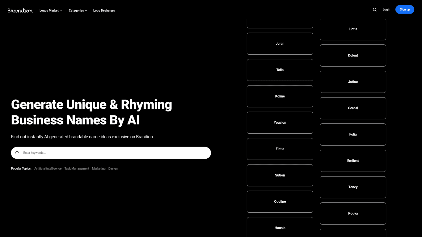 Business Name Generator by Branition logo