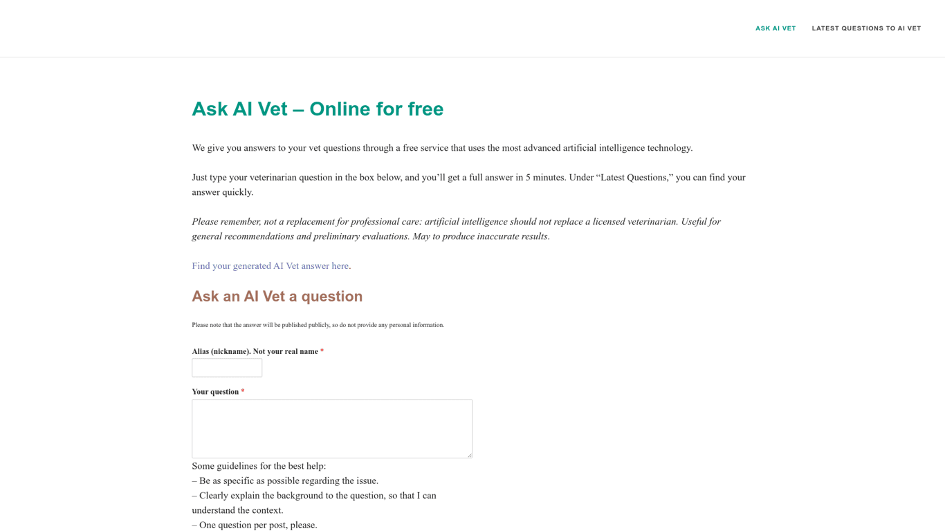 Ask AI Vet logo
