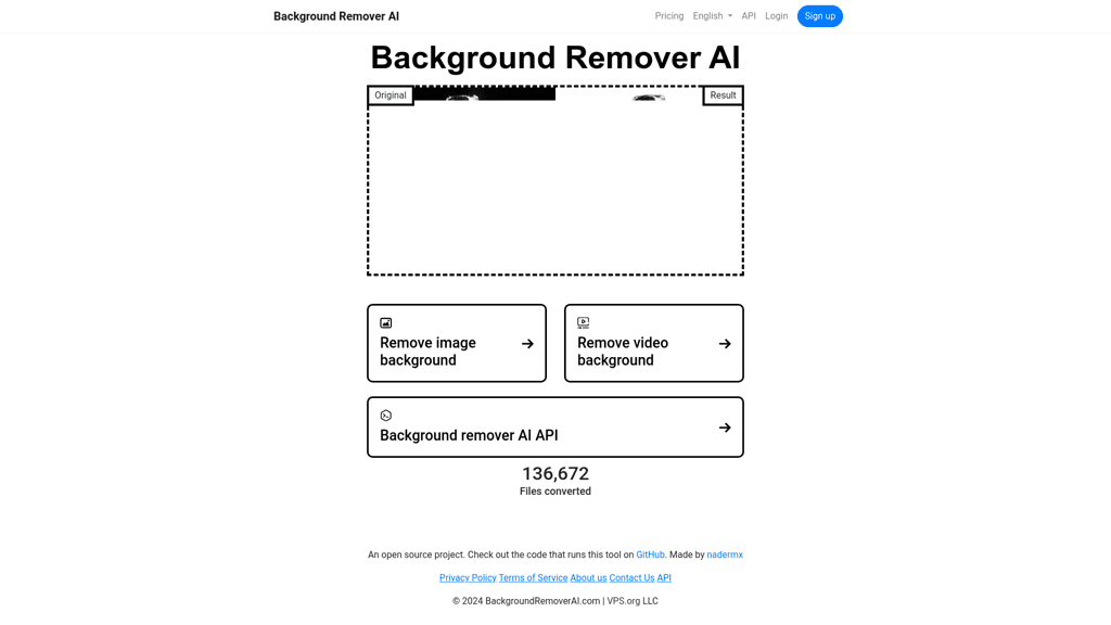 Background remover AI logo