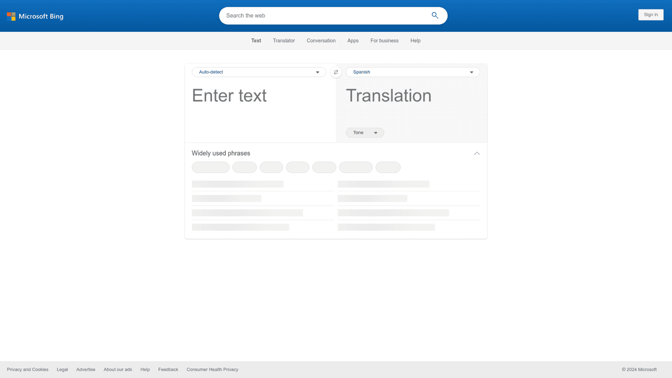 Bing Microsoft AI Translator logo