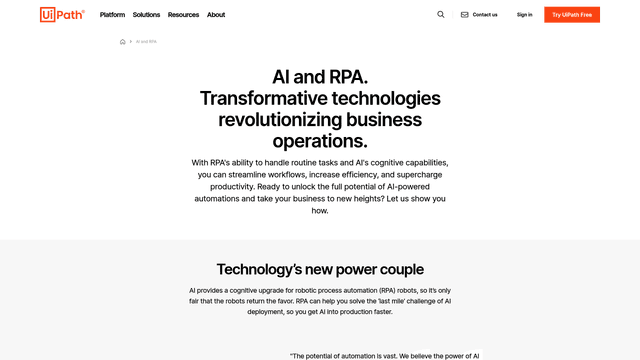Thumbnail image for AI and RPA | UiPath