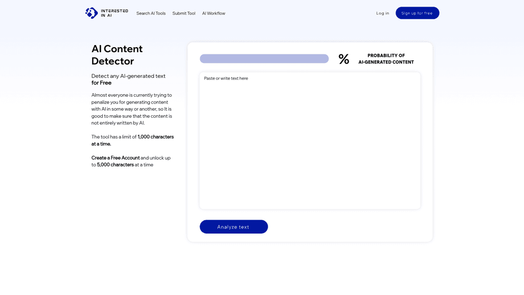 AI Content Detector By Interested In AI logo