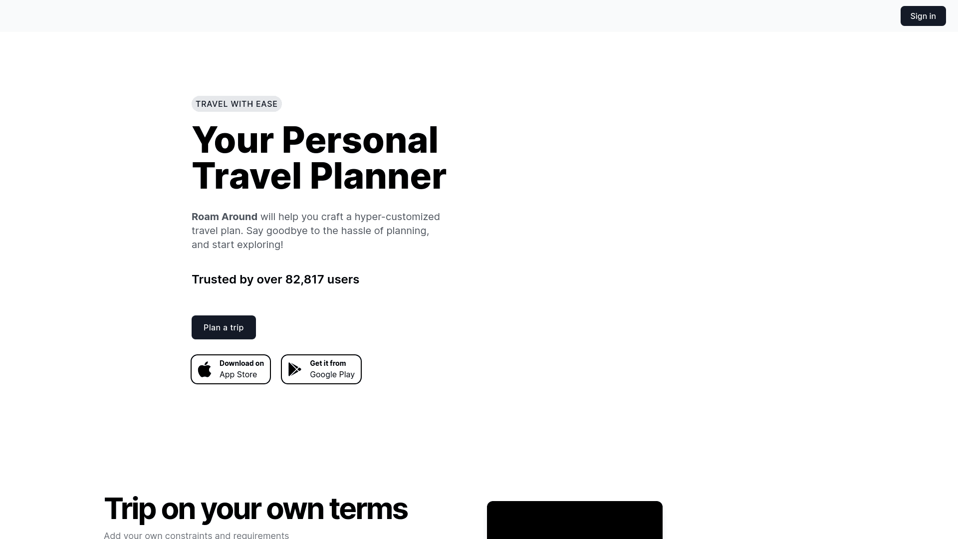 Roam Around App logo