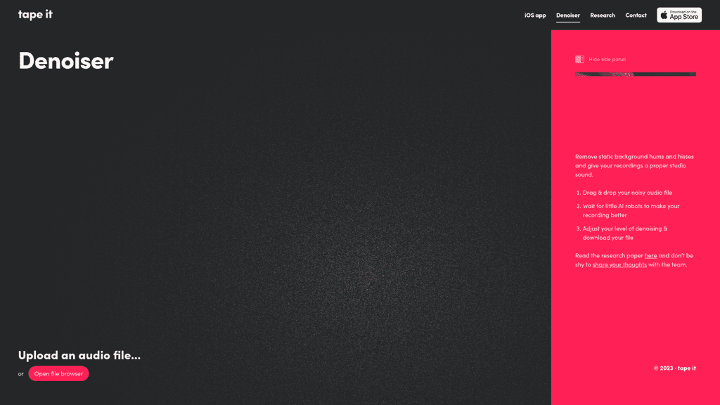 Denoiser by TapeIt logo