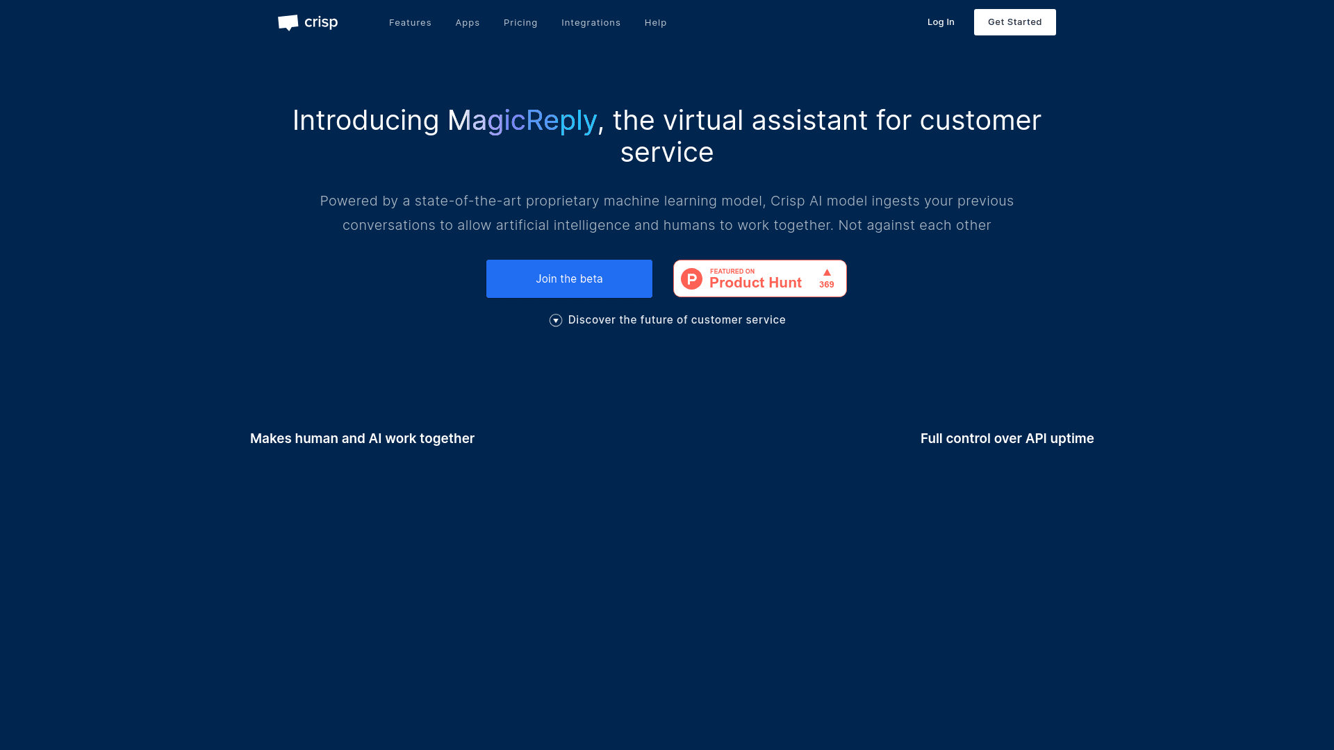Crisp MagicReply logo
